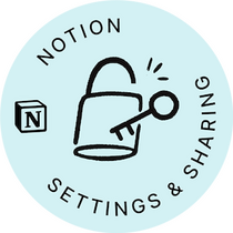 Badge de certification Notion Settings and Sharing